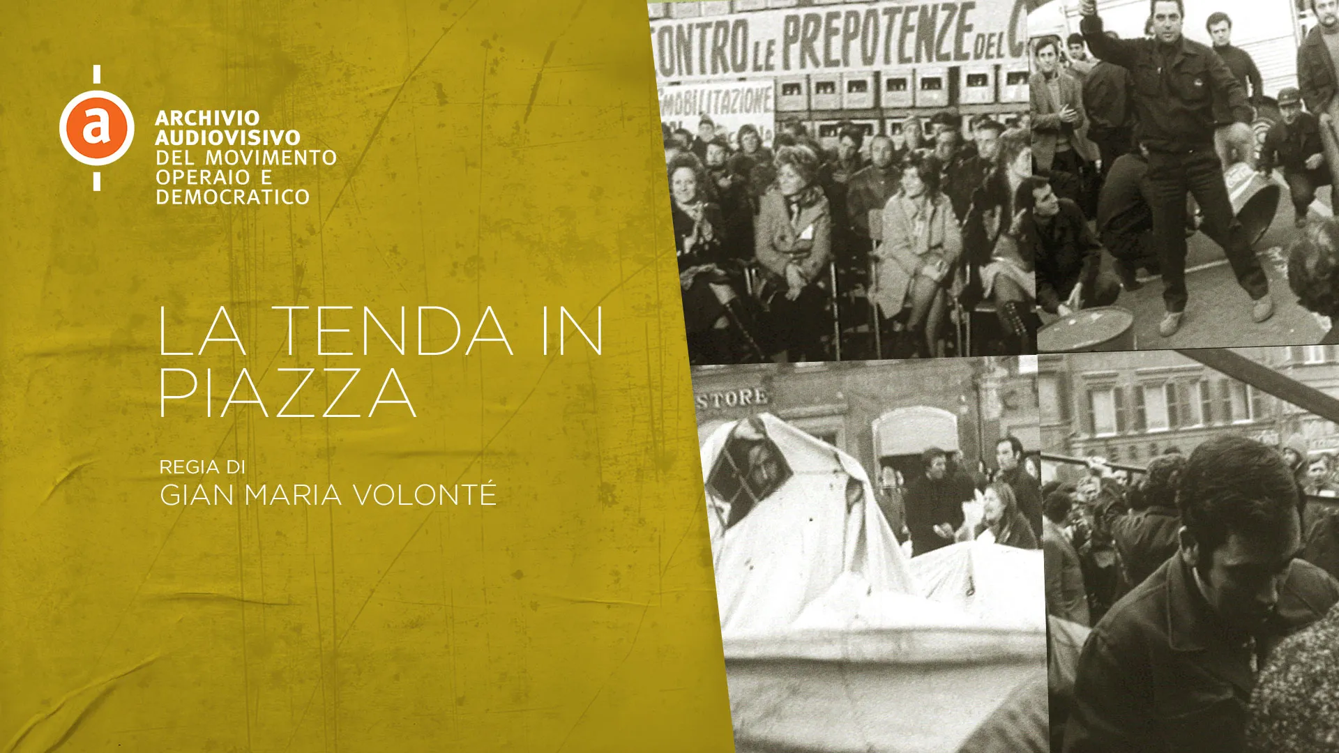 La tenda in piazza - poster