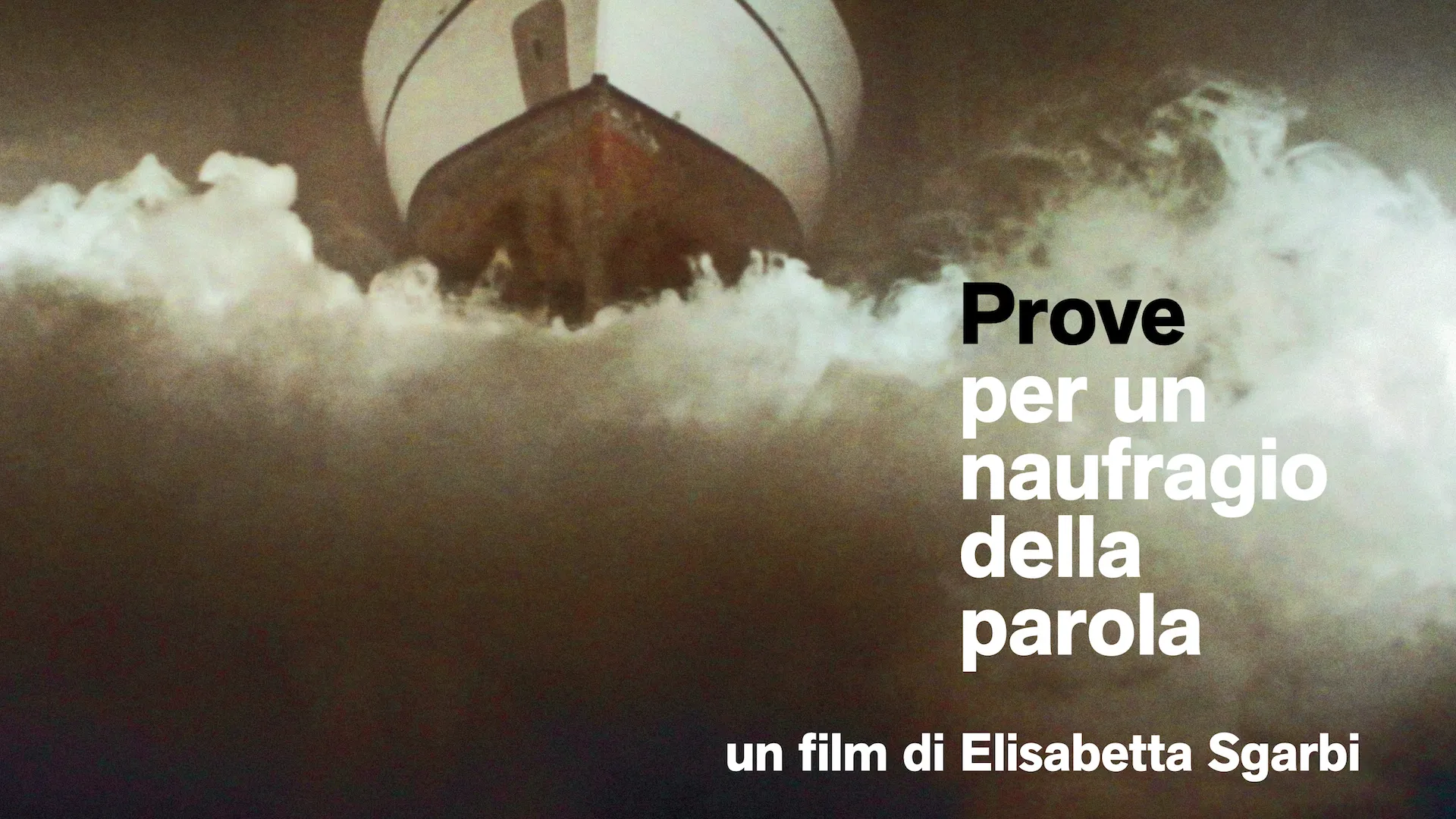 Prove per un naufragio della parola - poster